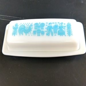 Vintage Butterprint Butter Dish Pyrex